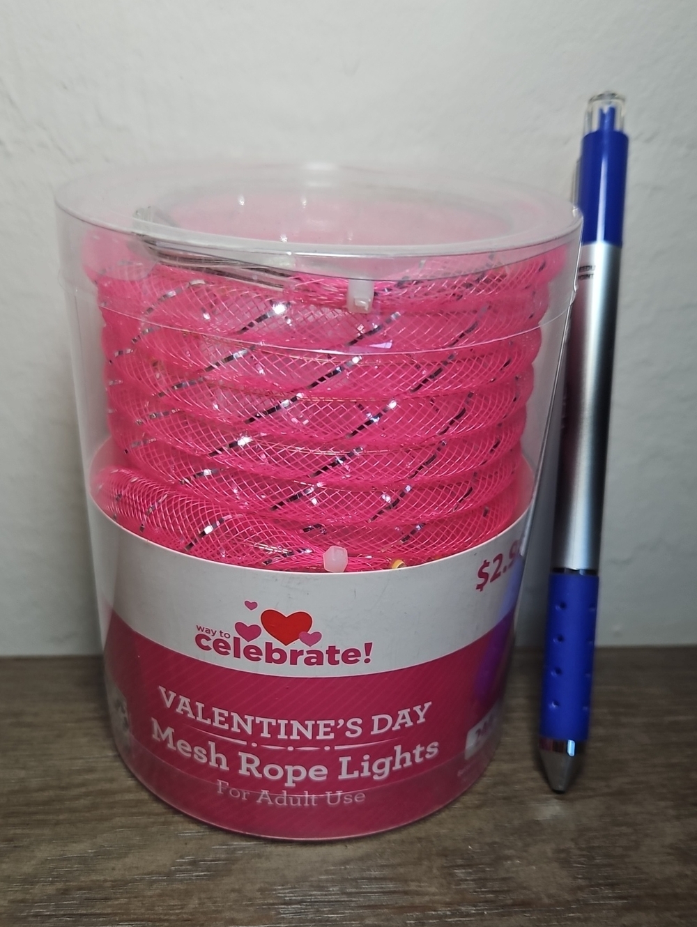 Pink Mesh Rope LED Lights - Picture 7 of 8